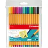 Image de Stabilo, Stylo, Fineliner point 88, étui plastique de 15 pièces (15x)