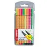 Image de Stabilo fasermaler pen 68 fineliner point 88, 10er etui - par 1 - feutres de coloriage, stabilo 8868 10-1