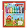 Image de STABILO Feutre Trio Jumbo, étui en carton de 12