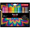 Image de STABILO, Écriture + dessin, Stylo feutre premium - Pen 68 - ARTY - Pack de 30 - avec 30 couleurs différentes (30x)