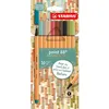 Image de Set de 10 stylos feutres Stabilo Pointe fine 0,4 mm