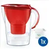Image de Brita Carafe filtrante Marella 2,4 L, Carafe filtrante, Rouge