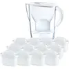 Image de Brita Marella + 12 Filterkartuschen, Carafe filtrante, Blanc