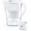 Image de Brita Marella White Jug 2 Filtres 2,4l Maxtra Pro, Carafe filtrante, Blanc, Transparent
