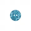 Image de Bouton rond Fleurs 12 à 18mm 2 trous - Prym(...) - Bleu Turquoise