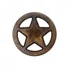 Image de Bouton Étoile métal à queue 18mm - Prym(...) - Laiton Antique marron