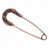 Image de Epingle à Kilt bout rond cuivré 75mm - Union Knopf(...) - Marron