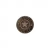 Image de Bouton jeans métal pied étoile 18mm - Prym(...) - Acier Noir