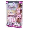Image de Smoby - Steffi Love - Future Maman - Poupée mannequin enceinte (29cm) - Accesoires pour bébé - Bouton pour faire grossir son ventre