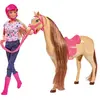Image de Simba Steffi avec un cheval en tenue de jockey
