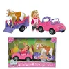 Image de EVI LOVE Poupee 12cm avec Poney + Jeep Avec Remorque