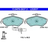 Image de 4 Plaquettes De Frein Ate 13-0470-2837-2-02