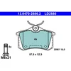 Image de 4 Plaquettes De Frein Ate 13-0470-2886-2-02