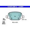 Image de 4 Plaquettes De Frein Ate 13-0470-2867-2-02