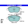 Image de 4 Plaquettes De Frein Ate 13-0470-3983-2-02