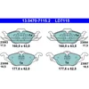 Image de 4 Plaquettes De Frein Ate 13-0470-7115-2-02