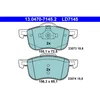 Image de 4 Plaquettes De Frein Ate 13-0470-7145-2-02