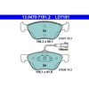 Image de 4 Plaquettes De Frein Ate 13-0470-7181-2-02