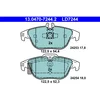 Image de 4 Plaquettes De Frein Ate 13-0470-7244-2-02