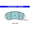 Image de 4 Plaquettes De Frein Ate 13-0470-5752-2-02