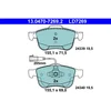 Image de 4 Plaquettes De Frein Ate 13-0470-7269-2-02