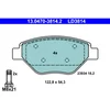 Image de 4 Plaquettes De Frein Ate 13-0470-3814-2-02
