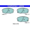 Image de 4 Plaquettes De Frein Ate 13-0470-5742-2-02