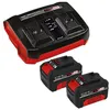 Image de Starter kit PXC 2x 4.0Ah et chargeur double Einhell