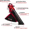 Image de Einhell, Aspirateur + souffleur à feuilles, Aspirateur à feuilles sans fil Venturro 36/240 Solo (Fonctionnement sur batterie, Aspirateurs à feuilles, Souffleur de feuilles)