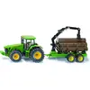 Image de Siku Tracteur avec remorque forestière