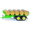 Image de Siku wagon à balles John Deere avec des balles de foin vert / jaune (2891)