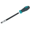 Image de Wolfcraft 1236000 1 Tournevis Poignée Bi-matière à Tige Flexible Longueur 289 Mm avec Porte-embouts Aimanté, Emmanchement 6 Pans de 6,3 Mm (1/4")