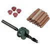 Image de Wolfcraft 2918000 1 Lot D'assemblage Ø 10 Mm avec Foret à Bois avec Pointe 1 butée de Profondeur 4 Centreurs Et Un Lot de 19 Tourillons