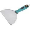 Image de wolfcraft, Truelle + spatule, 1 spatule large professionnelle largeur 150mm (15 cm)