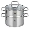 Image de Cuiseur vapeur en inox 18 cm de 2 litres Elo Citrin