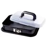 Image de KAISER 623016 BAKE&TAKE MOULE À CHARNIÈRE RECTANGULAIRE AVEC CLOCHE DE TRANSPORT 35 X 24 CM