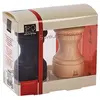 Image de Peugeot - Duo de moulin à poivre et à sel manuel en bois couleur chocolat et naturel 10 cm