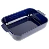 Image de Peugeot - Plat four céramique rectangle bleu profond 32 cm - 12,5'