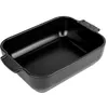 Image de Appolia Plat four céramique rectangle noir satin 25 cm - 10in