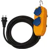 Image de Brennenstuhl, Rallonge, Câble de chantier IP54 avec bloc d'alimentation 5m noir H07RN-F3G1.5 (5 m)