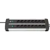 Image de Brennenstuhl, Multiprise, Alu-line prise arrière 2x8 schuko 3m (16x, CEE 7/4, 3 m)
