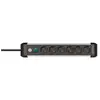Image de Brennenstuhl, Multiprise, 1391030600 Prises multiples avec interrupteur argent-noir contact de protection 1 pce (6x, CEE 7/3, 3 m)