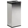 Image de Poubelle Noire Chrome 60l 34 X 26 X 72