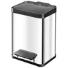 Image de Poubelle de tri selectif 2 bacs a pedale 20L (9+9) Hailo Oko Duo Plus M Coloris - Inox