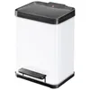 Image de Poubelle de tri selectif 2 bacs a pedale 20L (9+9) Hailo Oko Duo Plus M Coloris - Blanc