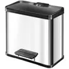 Image de Hailo poubelle a pédale tri sélectif öko duo plus l inox 0630-200