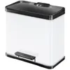Image de Hailo poubelle a pédale tri sélectif öko duo plus l blanc 0630-230