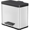 Image de Hailo Eco trio Plus, Poubelle, Argent