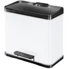 Image de Hailo poubelle a pédale tri sélectif öko trio plus l blanc 0633-230