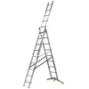 Image de Echelle transformable 3 plans 3x9 échelons 5,5m/6,3m en aluminium Hailo HobbyLot